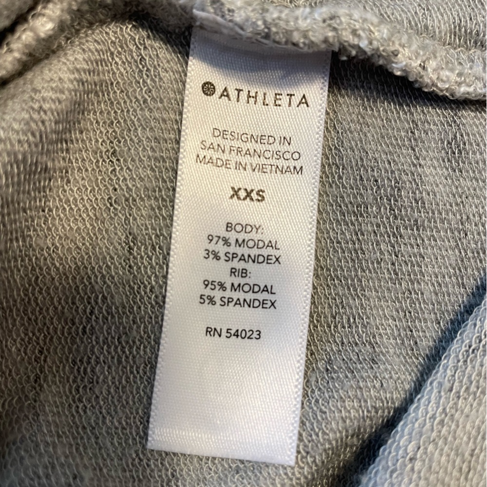 Athleta Heather Gray Mindset Sweatshirt Size XXS - Picture 6 of 12